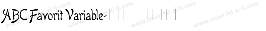 ABC Favorit Variable字体转换